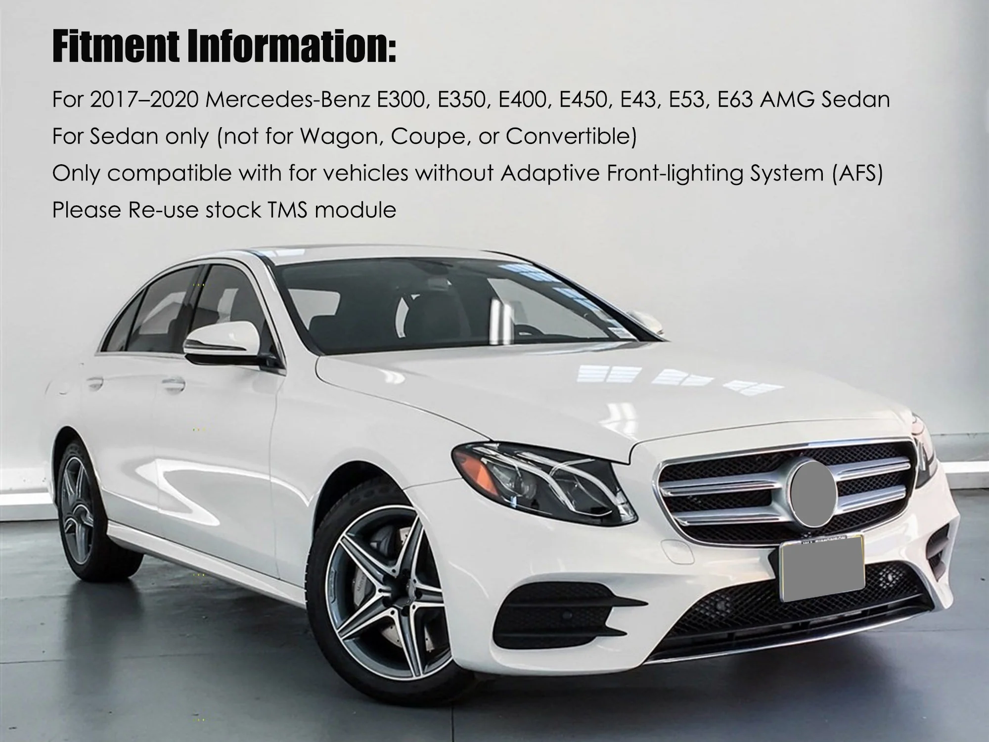 For Mercedes Benz 2017-2020 E-Class E300 E63 W213 LED Headlight Left Driver Side - Image 2