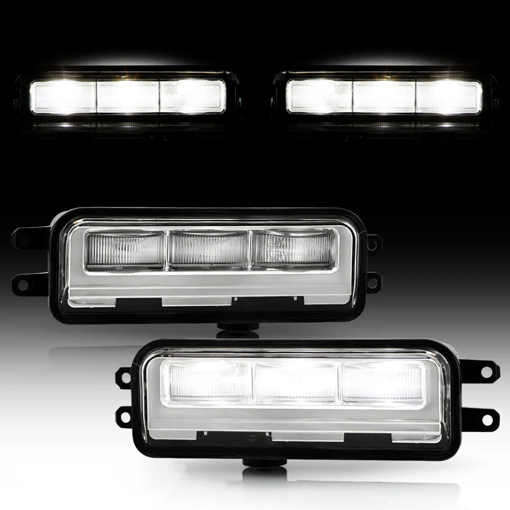 For 2022-2024 Toyota Tundra Bumper LED Fog Lights Driving Lamps Pair Left+Right - Image 4