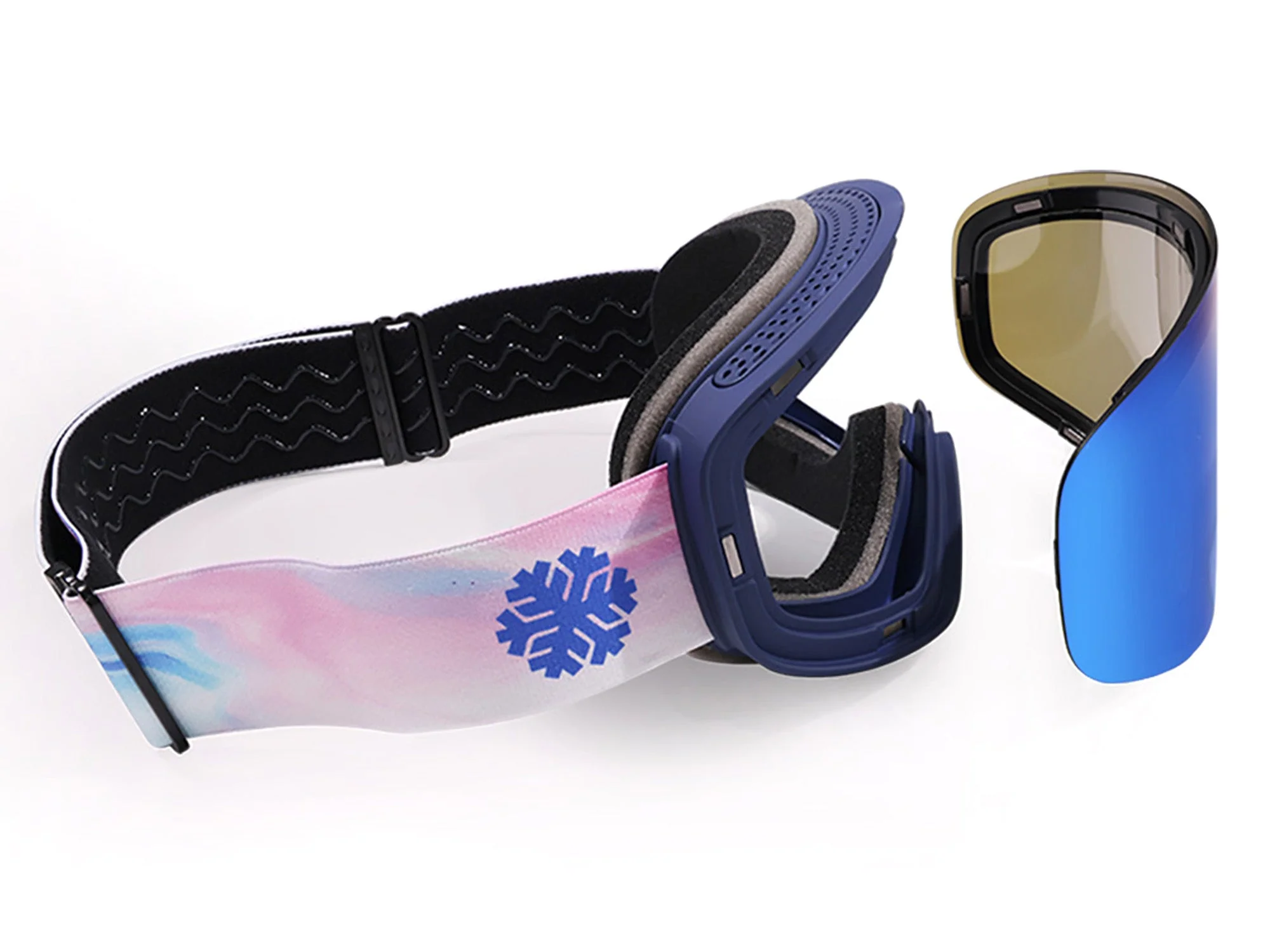 UV400 Sunglasses Eyeglasses Snow Ski Goggles Anti-Fog Double Lens Anti-Slip OTG Design HB-197B - Image 60