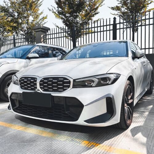 Front Bumper Fog Light Canards Trim Kit For BMW 3 Series G20 G21 LCI M Sport 2023 2024 - Image 5