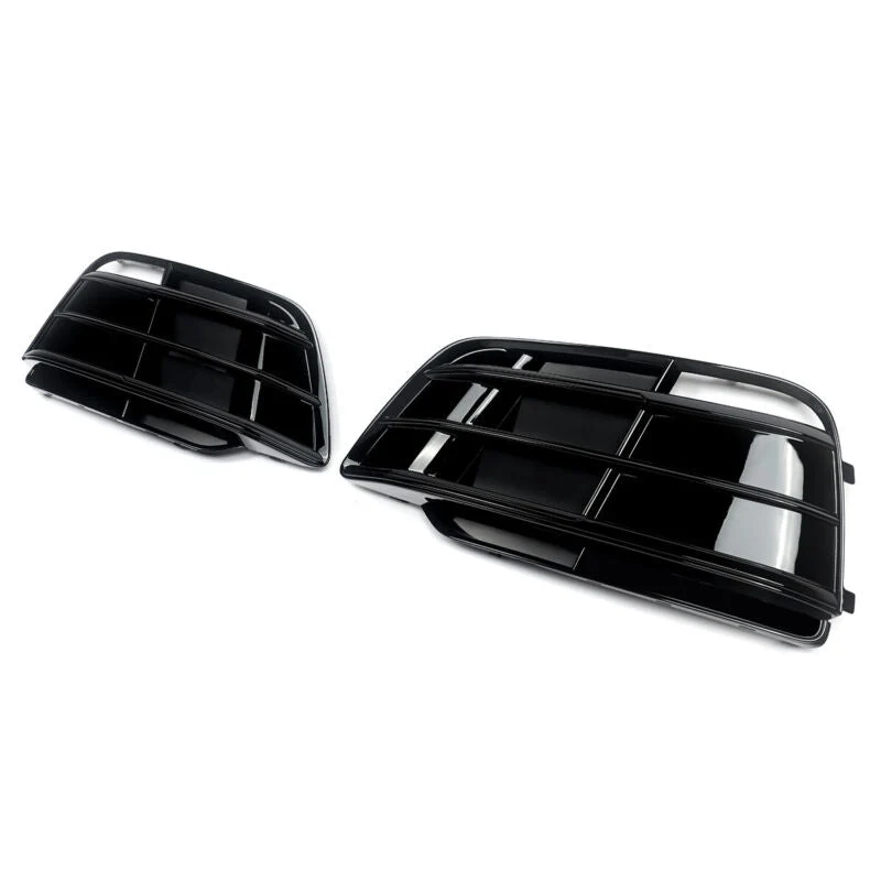 Gloss Black Front Fog Light Grill Cover Bezel Fits For Audi Q5 S-Line 2018-2020 - Image 4