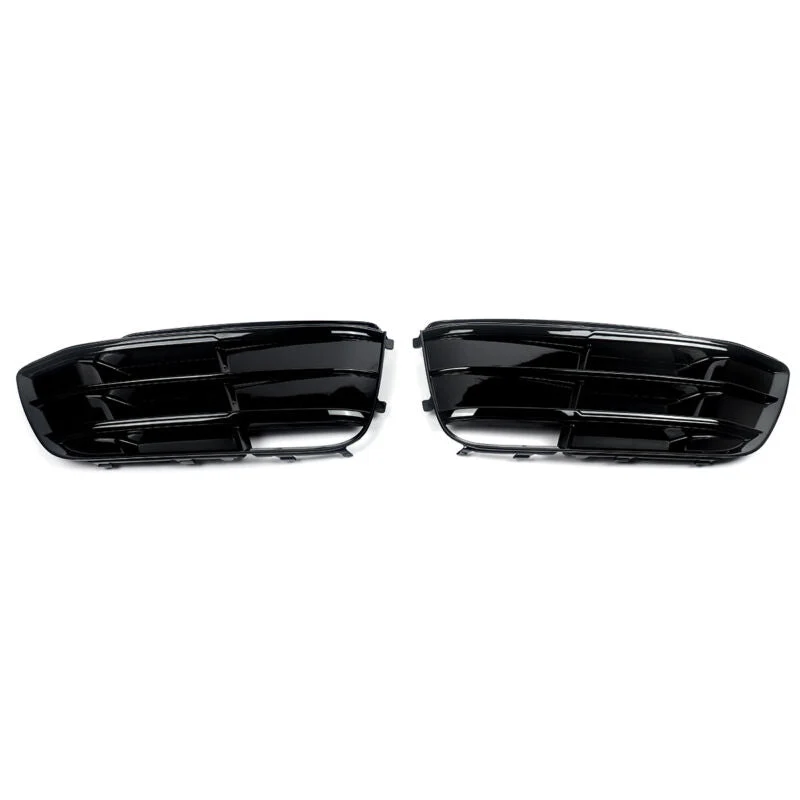 Gloss Black Front Fog Light Grill Cover Bezel Fits For Audi Q5 S-Line 2018-2020 - Image 6