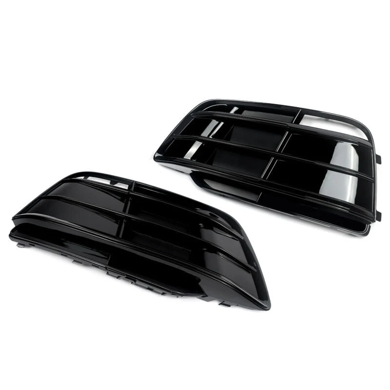 Gloss Black Front Fog Light Grill Cover Bezel Fits For Audi Q5 S-Line 2018-2020 - Image 8