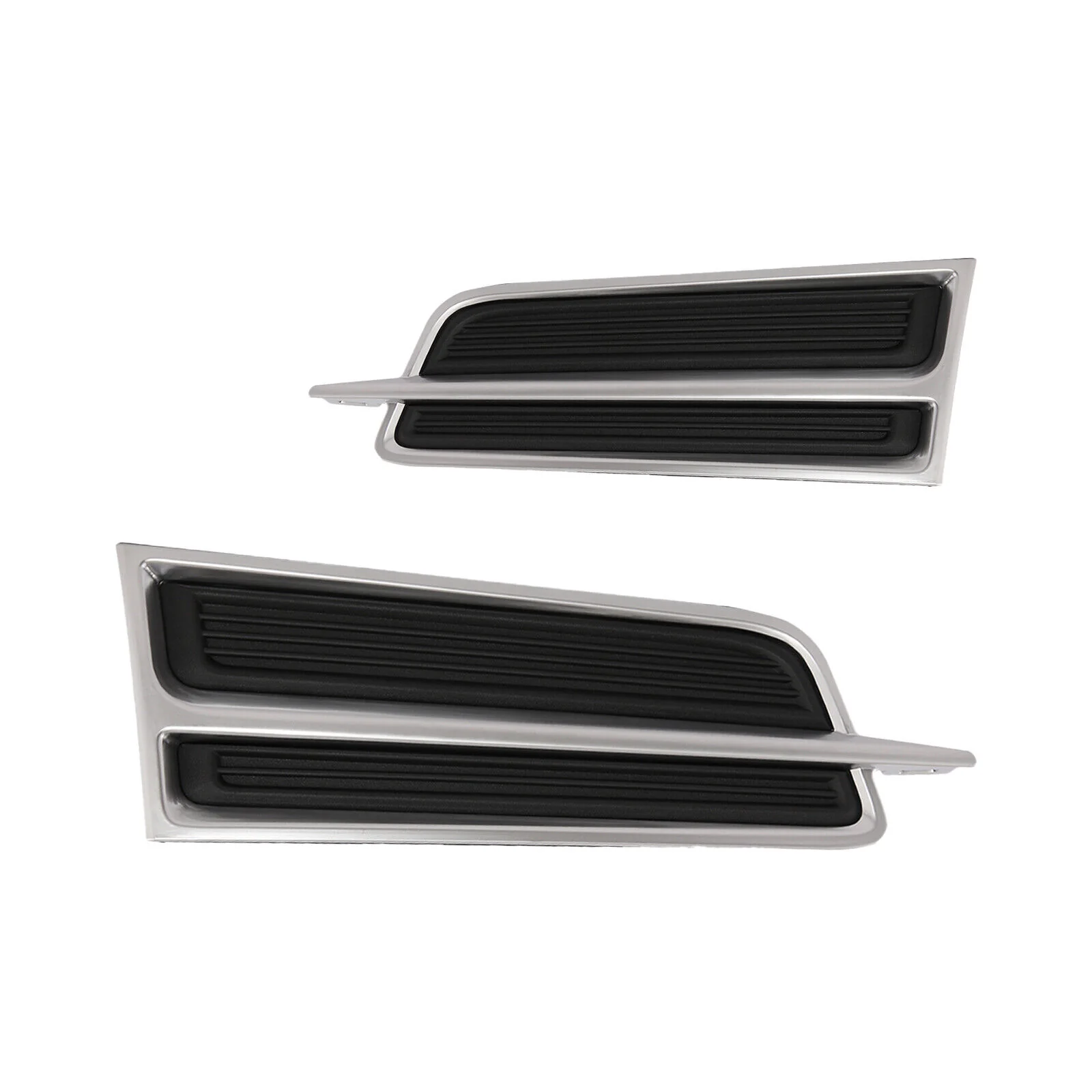 Front Bumper Fog Light Lamp Cover Grille Chrome Trim For 2013-2017 Cadillac XTS - Image 2