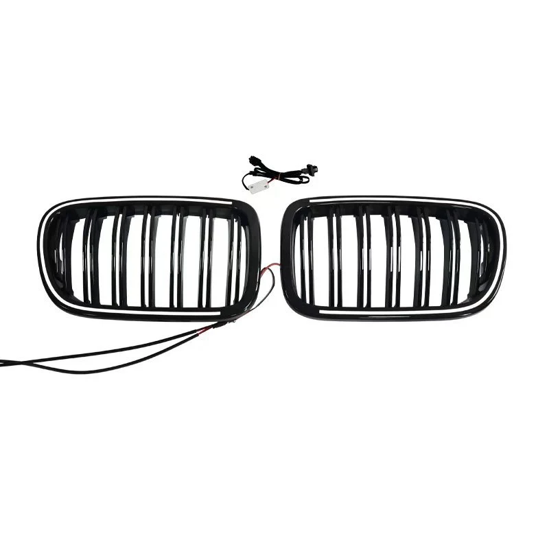 Front Bumper Grill Bumper Grille With LED Light For BMW X3 F25 2011-2013 Double Line - Image 7