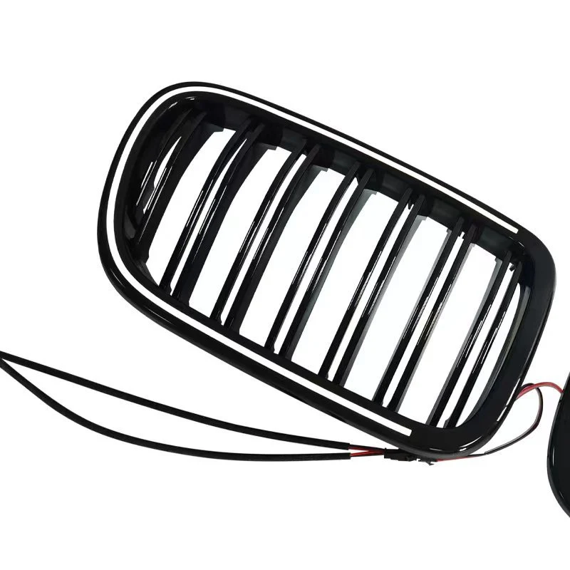 Front Bumper Grill Bumper Grille With LED Light For BMW X3 F25 2011-2013 Double Line - Image 9