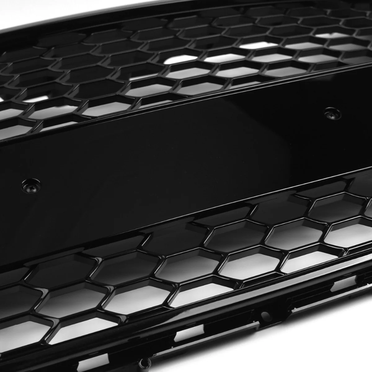 Front Bumper Grille Gloss Black Honeycomb Mesh Grill For Audi A3 S3 8P 2009-2012 - Image 4