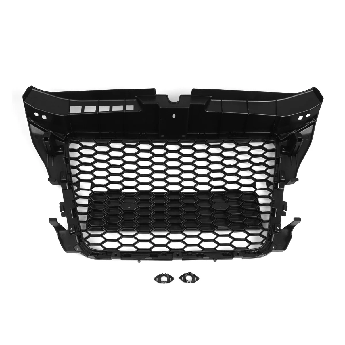 Front Bumper Grille Gloss Black Honeycomb Mesh Grill For Audi A3 S3 8P 2009-2012 - Image 9