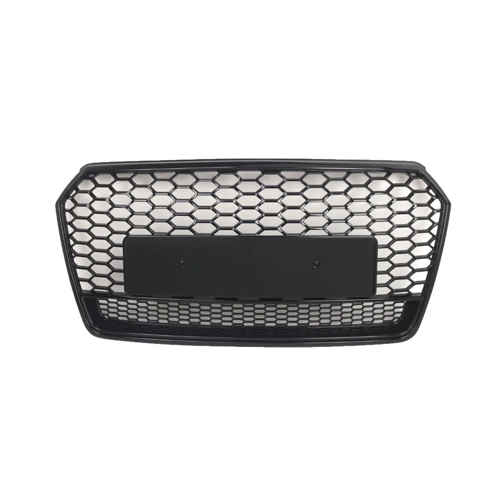 Front Bumper Grille Honeycomb Grill Radiator Protector for Audi A7 S7 2016-2018 - Image 2
