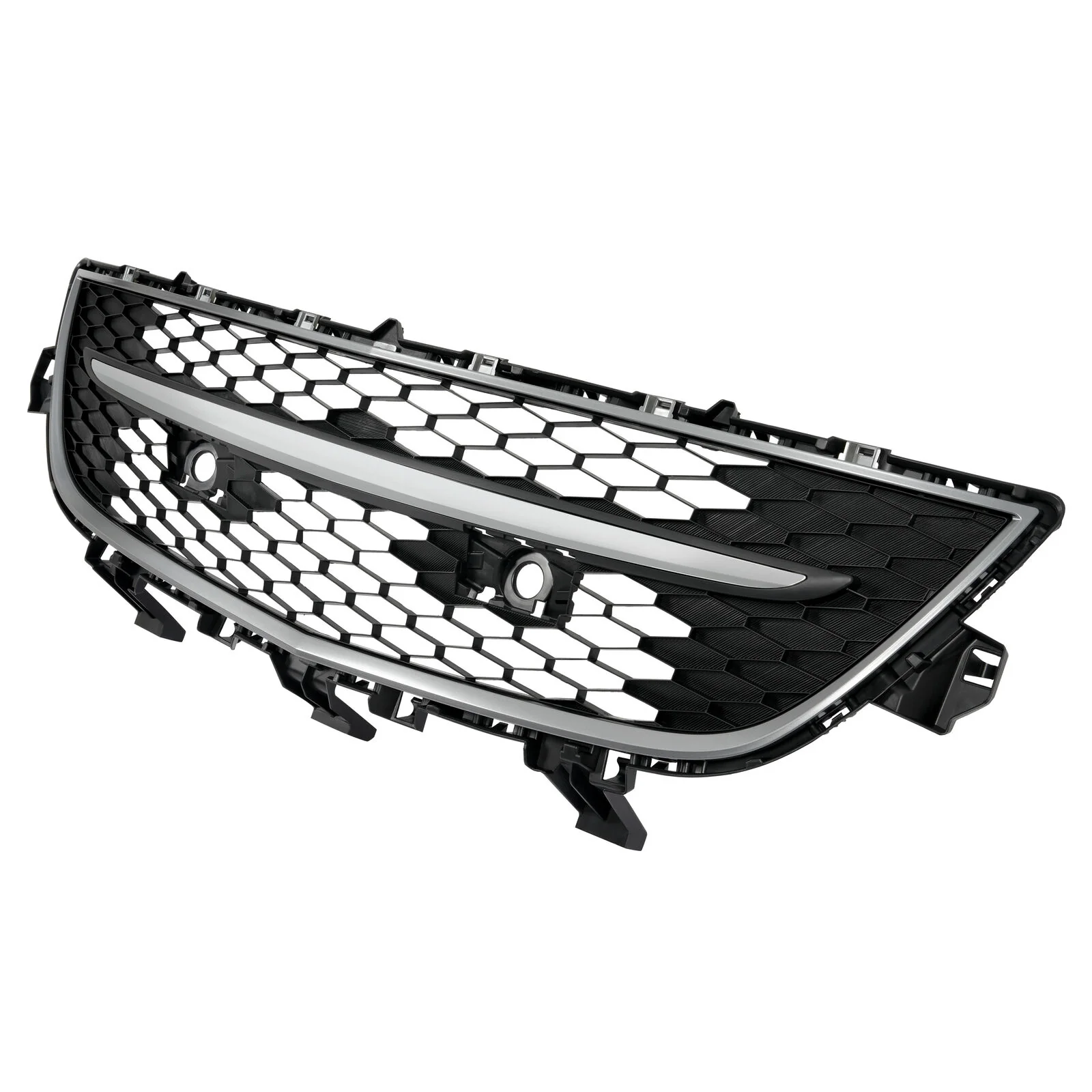 Front Bumper Grille w/ Chrome Surround Center Molding For Mazda CX-9 2010-2012 - Image 2