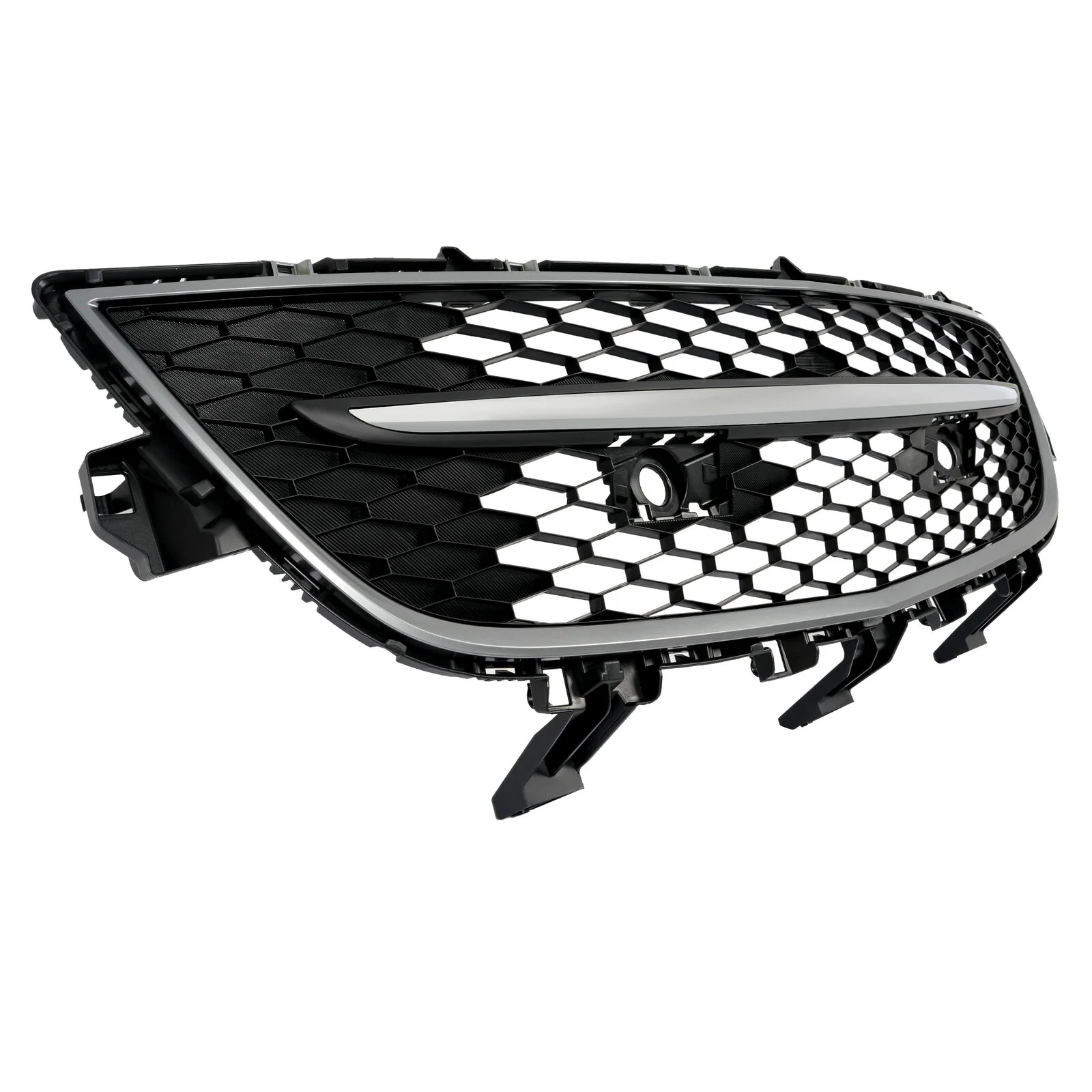 Front Bumper Grille w/ Chrome Surround Center Molding For Mazda CX-9 2010-2012 - Image 3