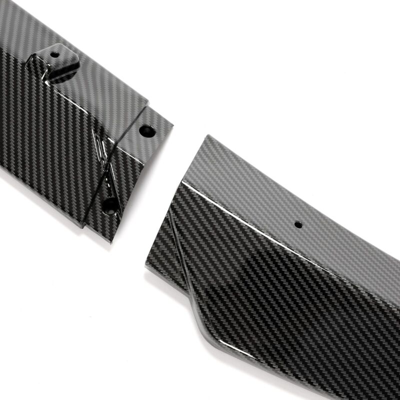3pcs Carbon Look Front Splitter Lip For Mercedes W204 C250 C300 AMG Bumper 2012-2014 - Image 10