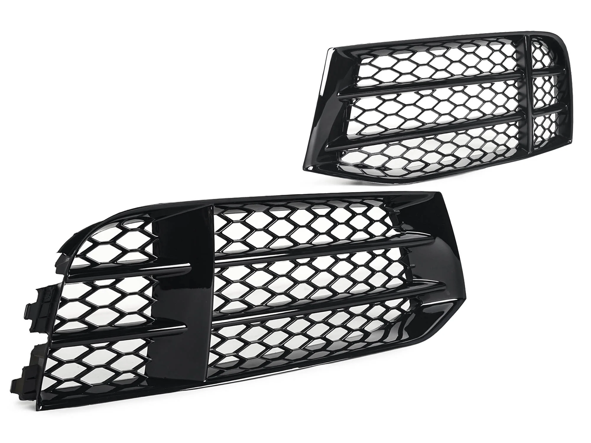 Pair Front Bumper Fog Light Cover Grille For AUDI RS5 Version 4.2L V8 2010-2016 - Image 6