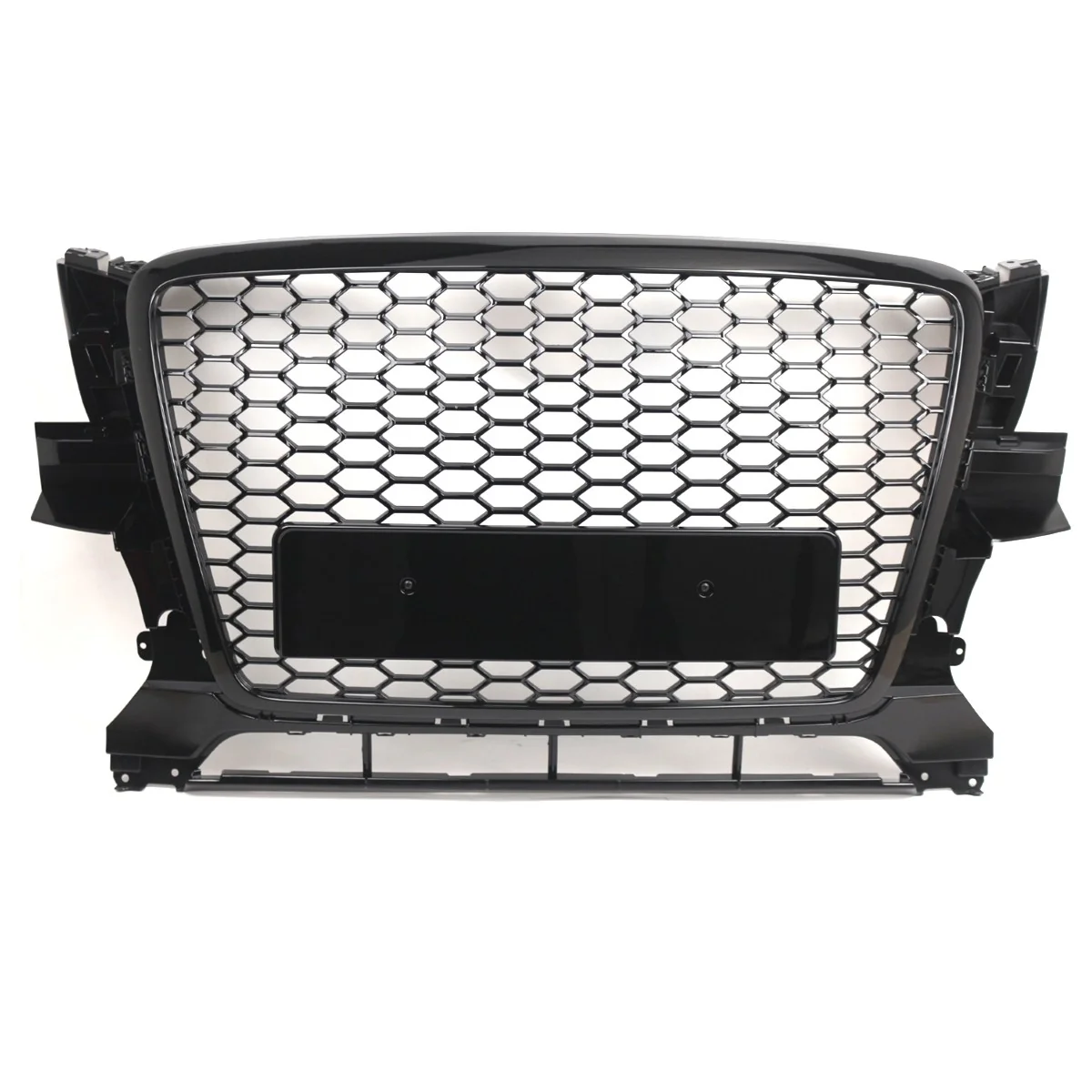 Front Bumper Radiator Grille Grill Honeycomb Gloss Black For Audi Q5 2009-2012