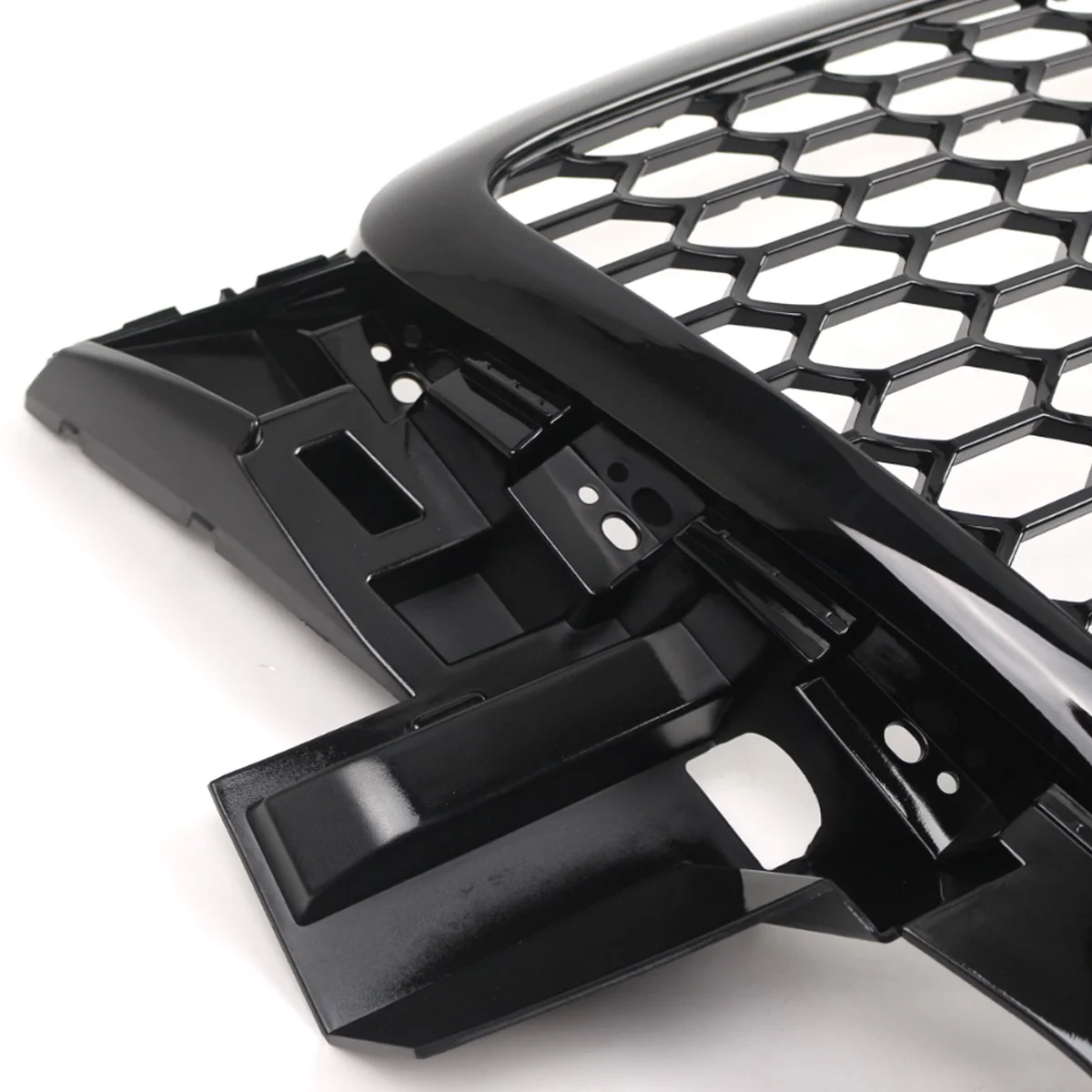 Front Bumper Radiator Grille Grill Honeycomb Gloss Black For Audi Q5 2009-2012 - Image 8