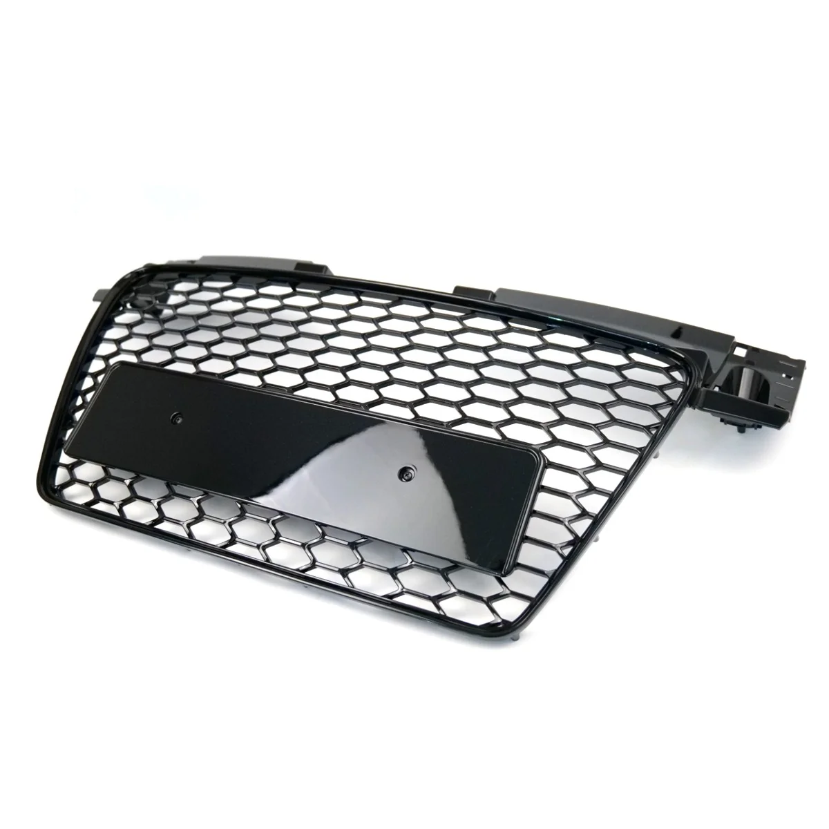 Front Bumper Radiator Grille Hex Grill Gloss Black For Audi TT TTS MK2 2007-2014 - Image 7