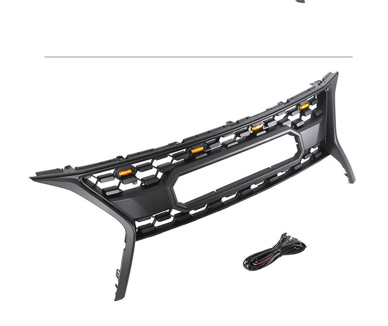 Front Bumper Upper Grille Mesh Grill w/Light for Lexus Rx 270 350 450H 2013-2016 - Image 5