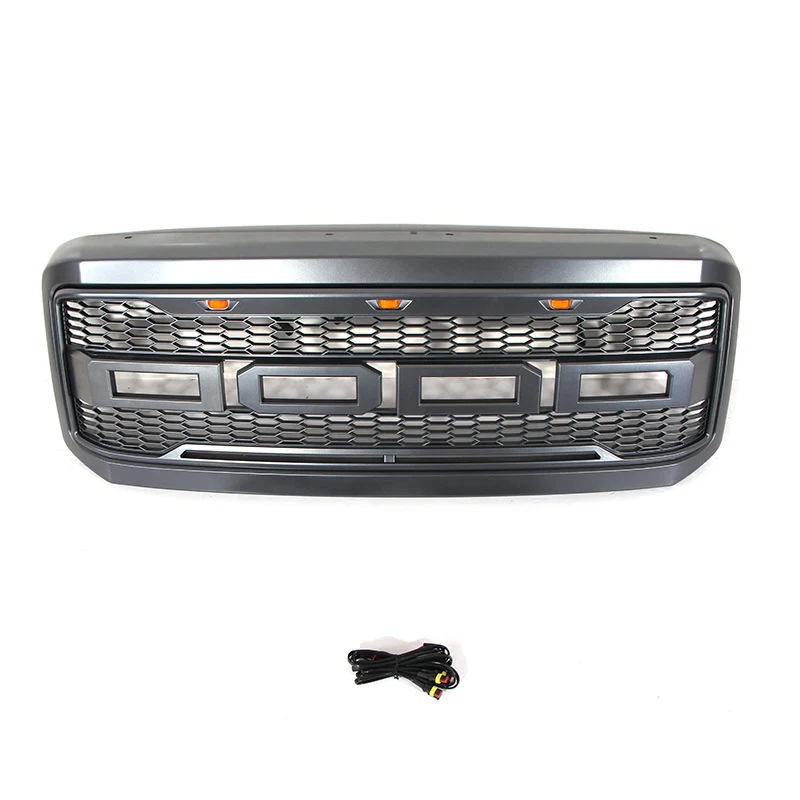 Front Bumper Upper Grille Mesh Modification Mid-Grids for Ford F250 2005-2007 - Image 2