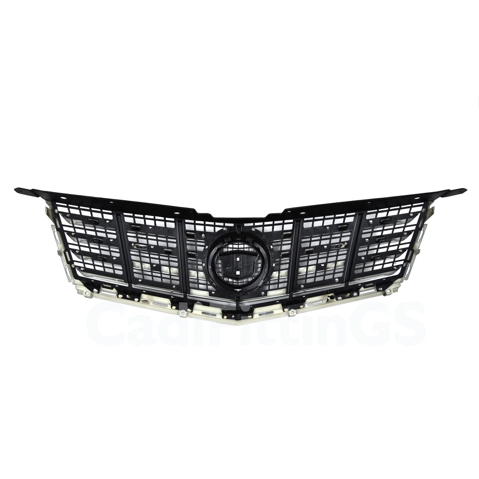 Front Bumper Upper Lower Grille Black 2013-2016 Cadillac SRX - Image 15