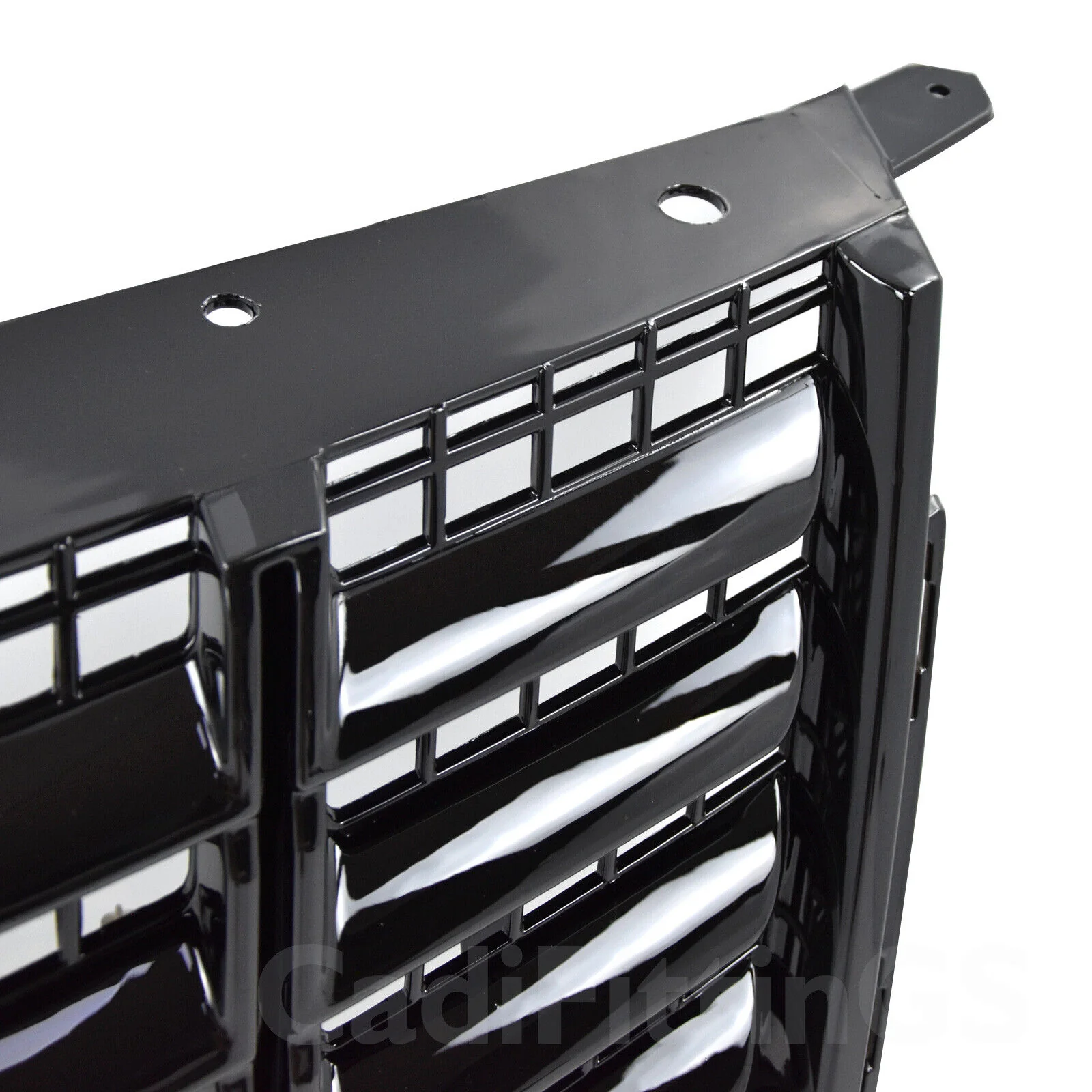 Front Bumper Upper Lower Grille Black 2013-2016 Cadillac SRX - Image 9