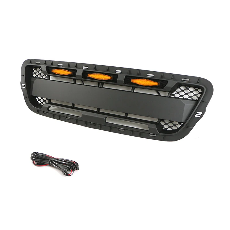 Front Bumper Upper Matt Black Grille w/ Lights Replace for Ford Ranger 2001-2003 - Image 2
