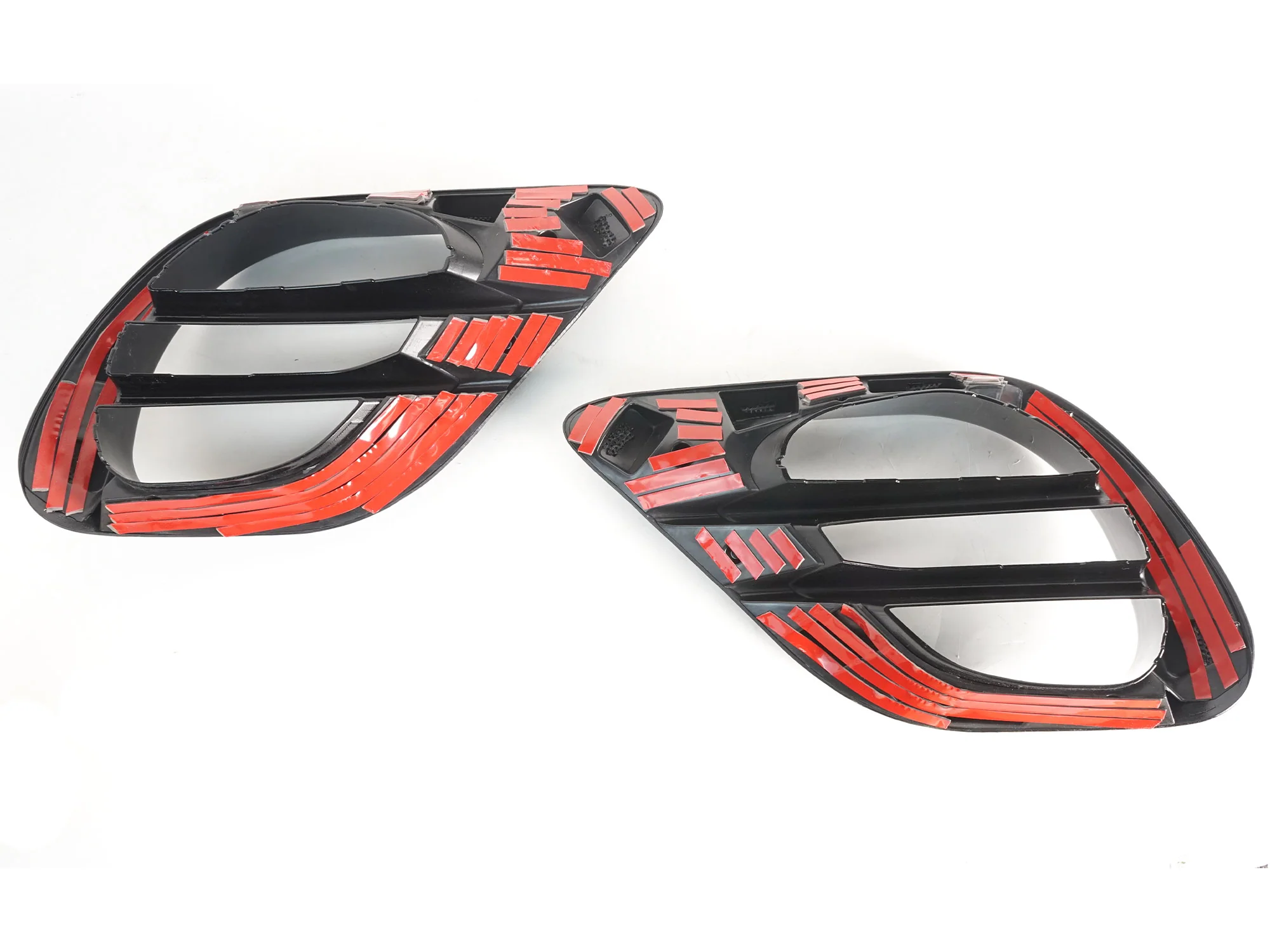 2x Fog Light Air Vent Covers Gloss Black for 2021–2024 Mercedes W213 E-Class E300 E350 E450 E53 AMG Bumper - Image 11