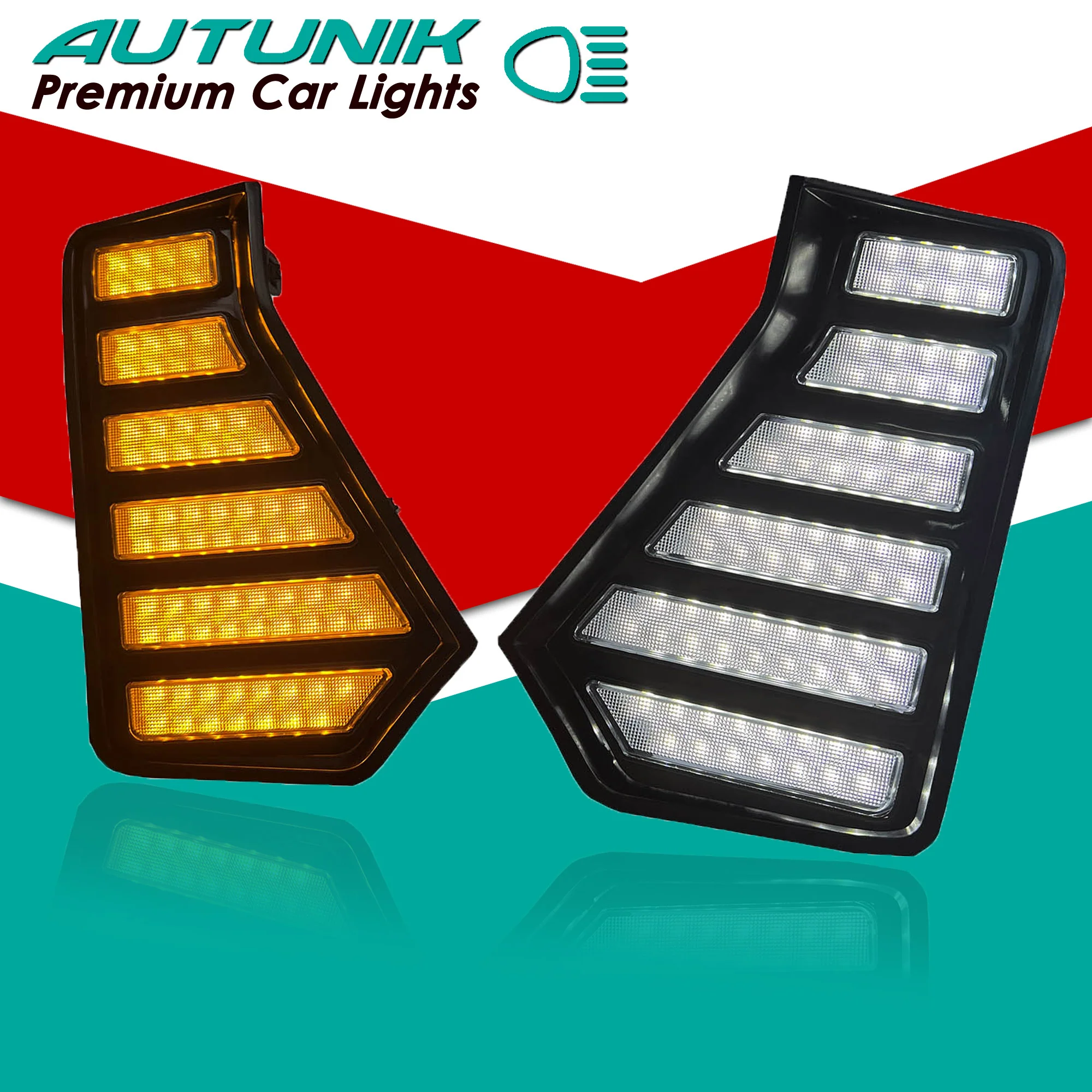 LED DRL Fog Light w/ Turn Signal for 2024 2025 Toyota Tacoma