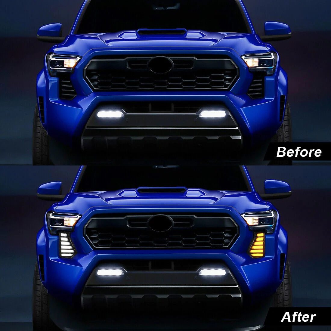 LED DRL Fog Light w/ Turn Signal for 2024 2025 Toyota Tacoma - Image 5