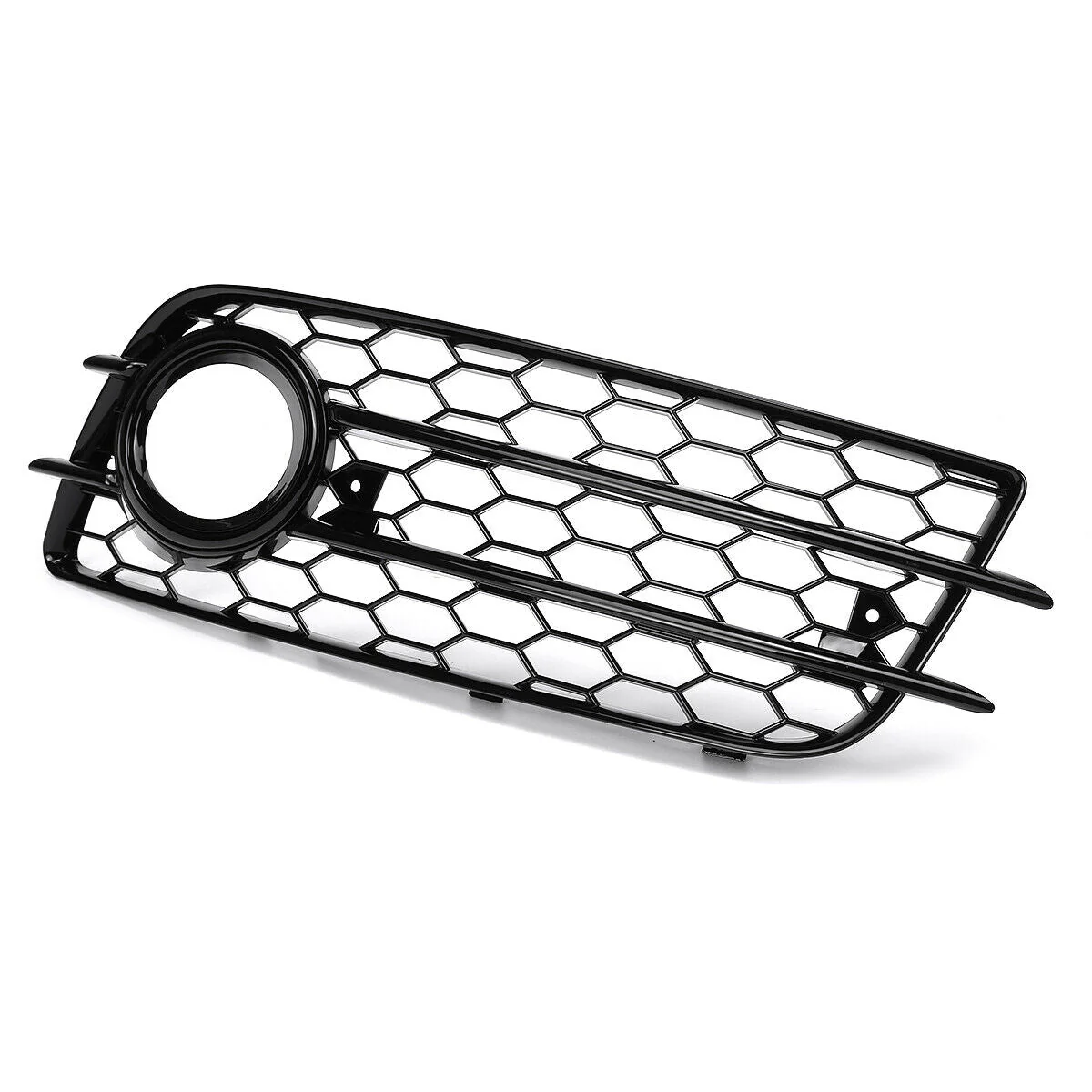 Pair L+R Fit For Audi A4 B8 S-Line S4 Bumper 2009-2012 HONEYCOMB Fog Light Lamp Cover Grille - Image 6