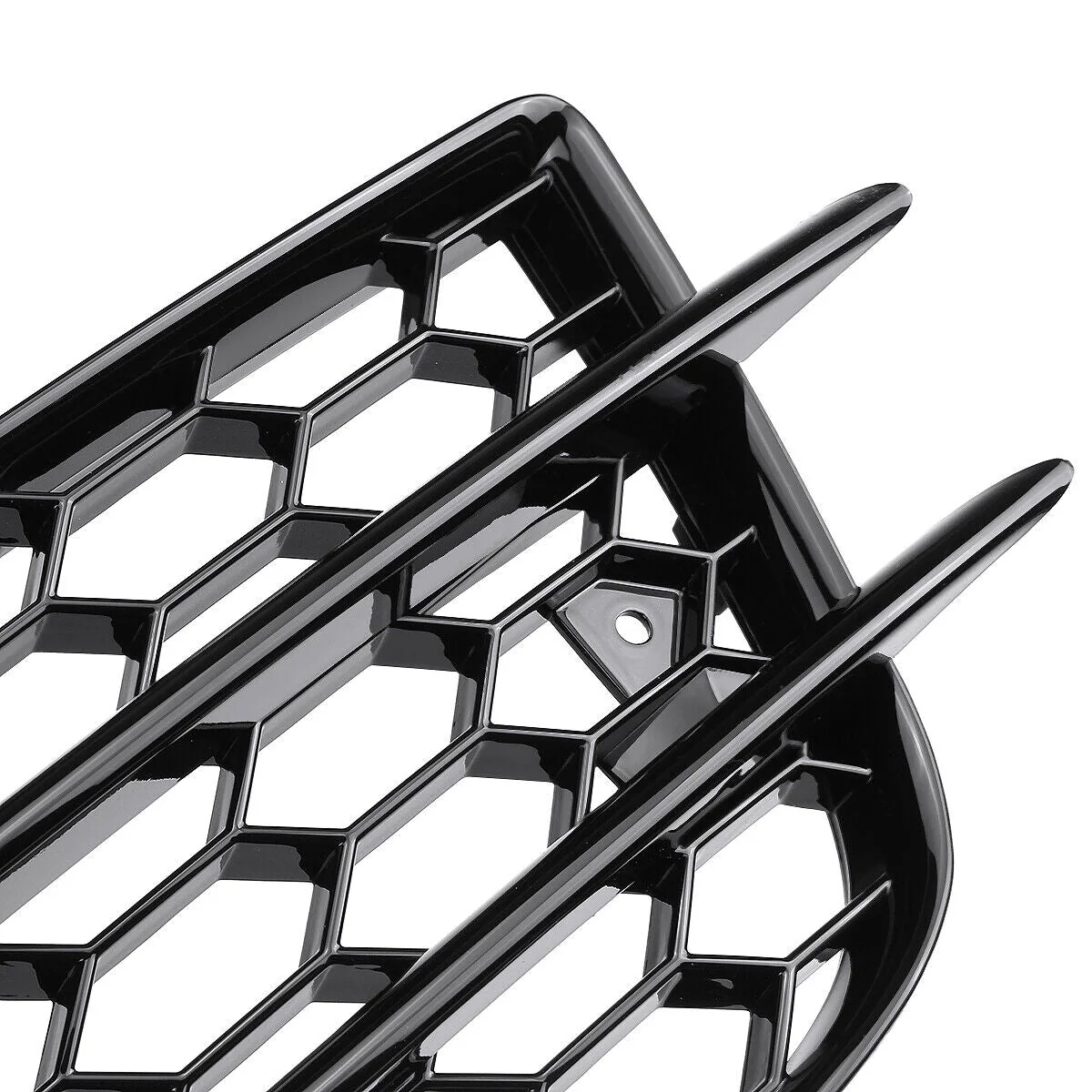 Pair L+R Fit For Audi A4 B8 S-Line S4 Bumper 2009-2012 HONEYCOMB Fog Light Lamp Cover Grille - Image 7