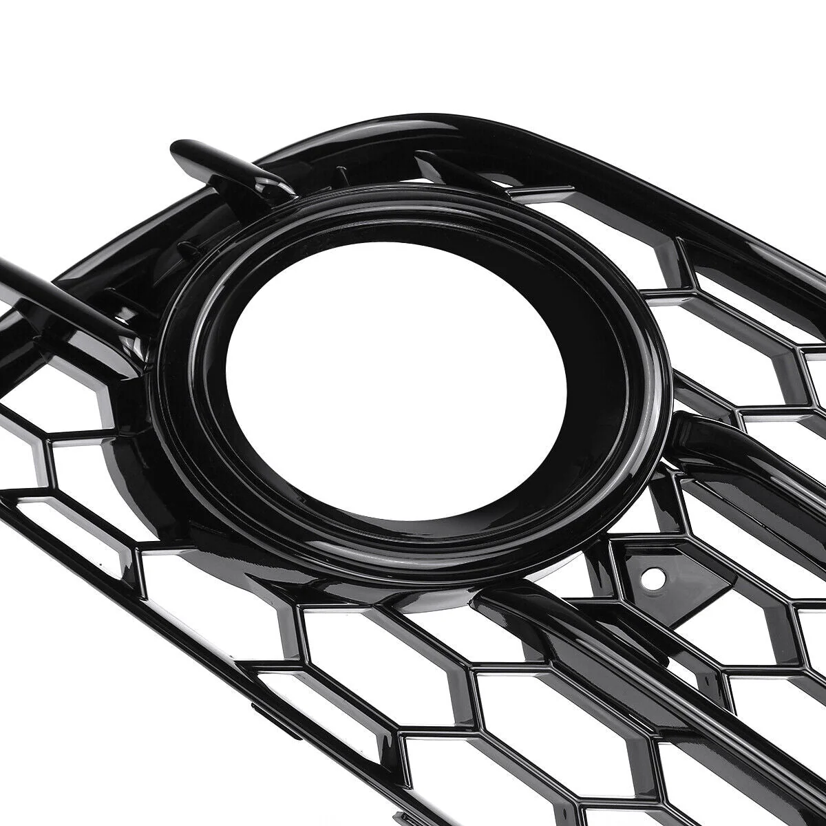 Pair L+R Fit For Audi A4 B8 S-Line S4 Bumper 2009-2012 HONEYCOMB Fog Light Lamp Cover Grille - Image 8
