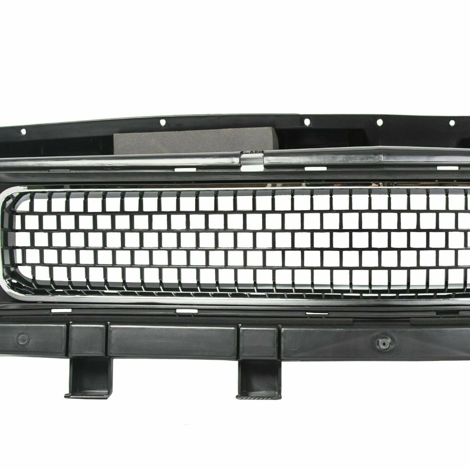 Front Bumper Grille Upper Grill Black w/ Chrome for Dodge Challenger 2008-2014 - Image 5