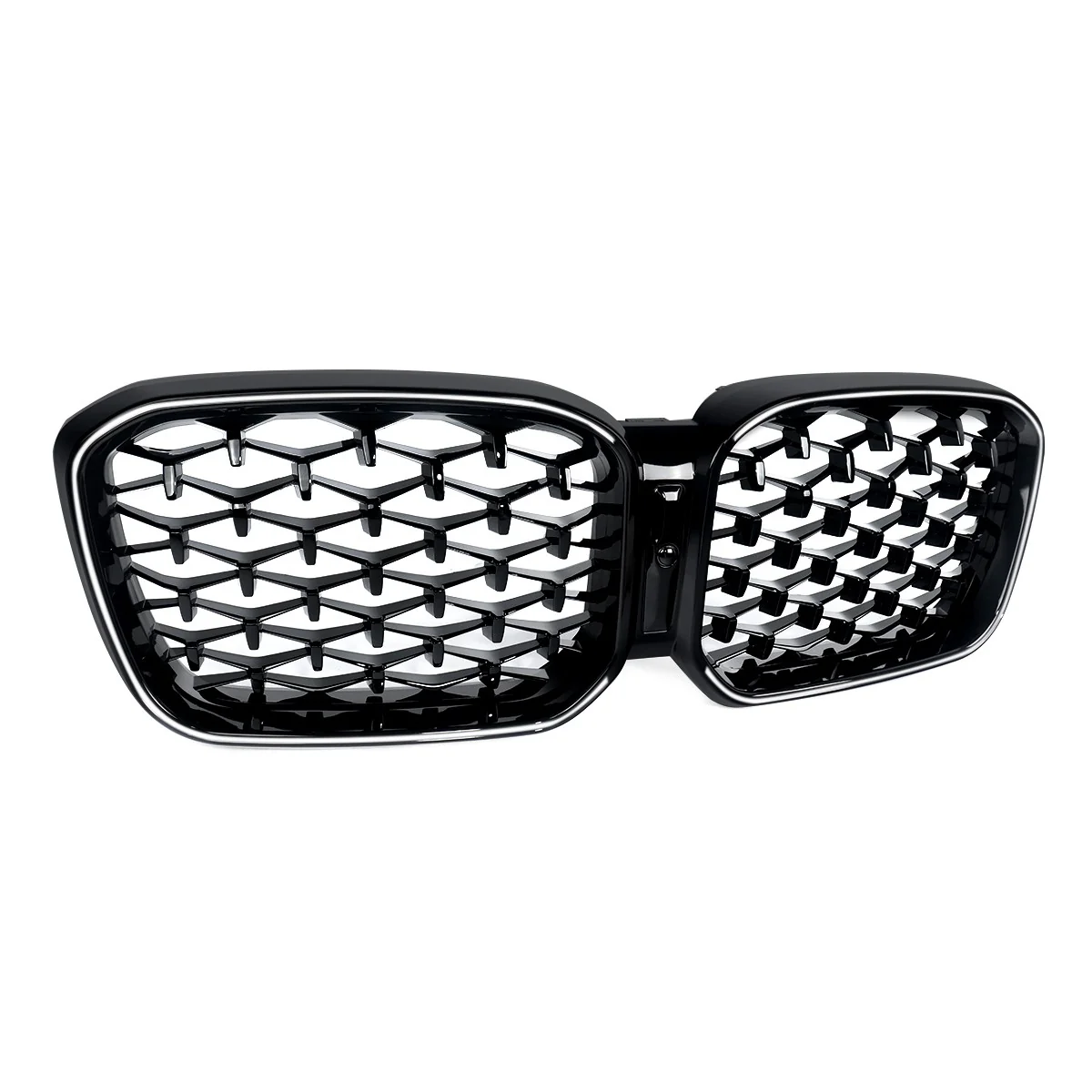 Front Kidney Grille Diamond Grill W/ LED Light For 2022-2024 BMW X3 G01 X4 G02 - Image 12