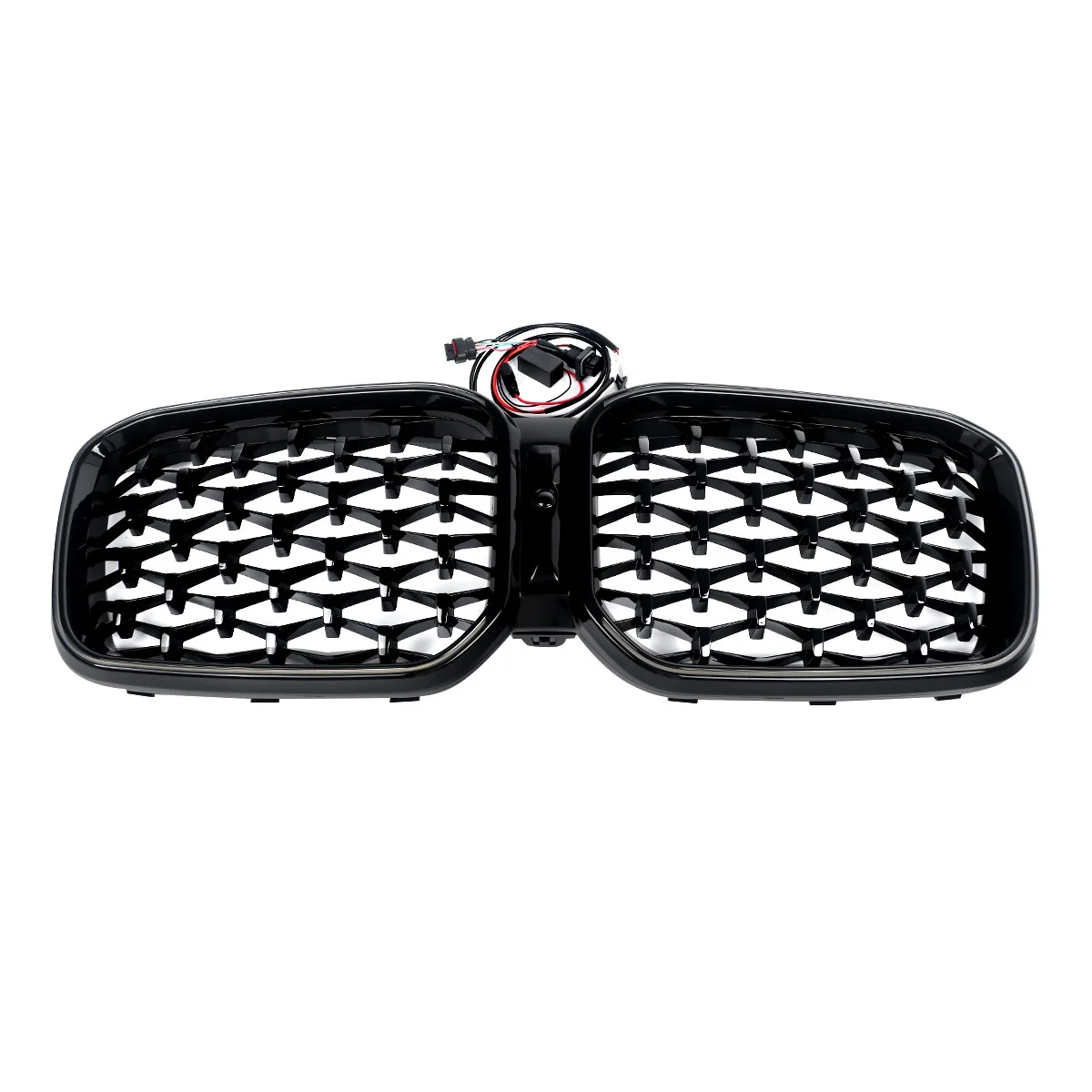 Front Kidney Grille Diamond Grill W/ LED Light For 2022-2024 BMW X3 G01 X4 G02 - Image 6