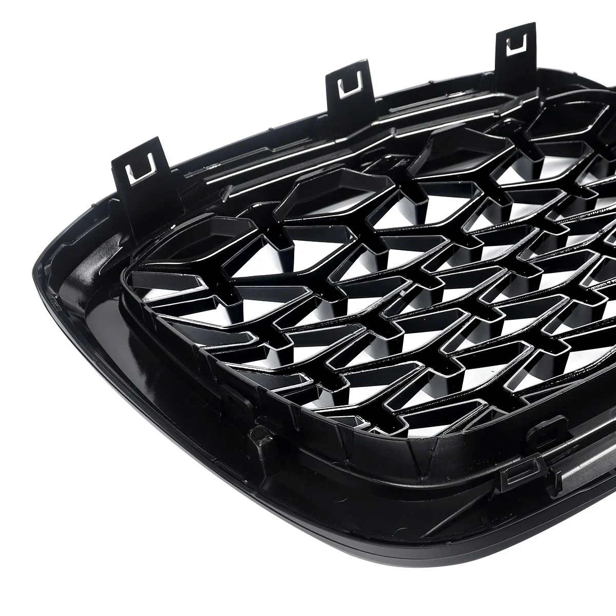 Front Kidney Grille Diamond Grill W/ LED Light For 2022-2024 BMW X3 G01 X4 G02 - Image 8