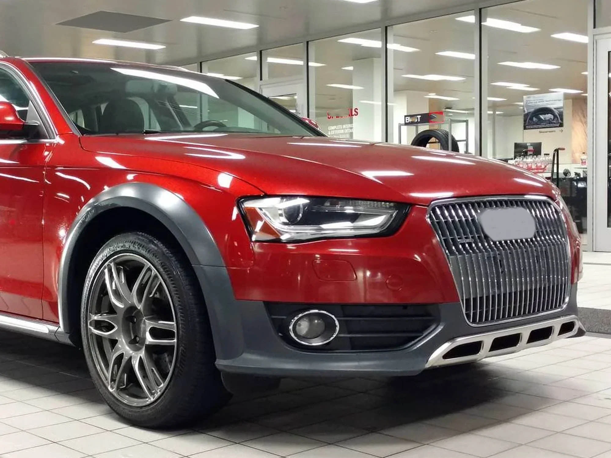 Front Right Fog Light Cover Grill for Audi A4 B8 Allroad 2010-2016 - Image 2