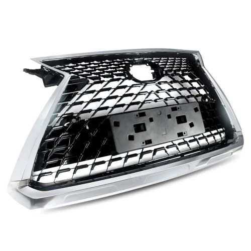 Front Upper Grille Mesh Chrome Black For 2016-2019 Lexus RX350 RX450H Base Sport - Image 15