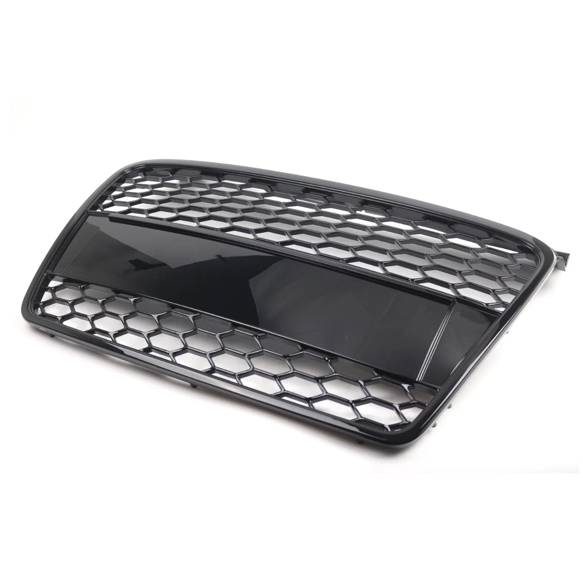 Front Upper Grille RS4 Style Honeycomb Mesh Gloss Black For Audi A4 B7 2005-2008 - Image 11