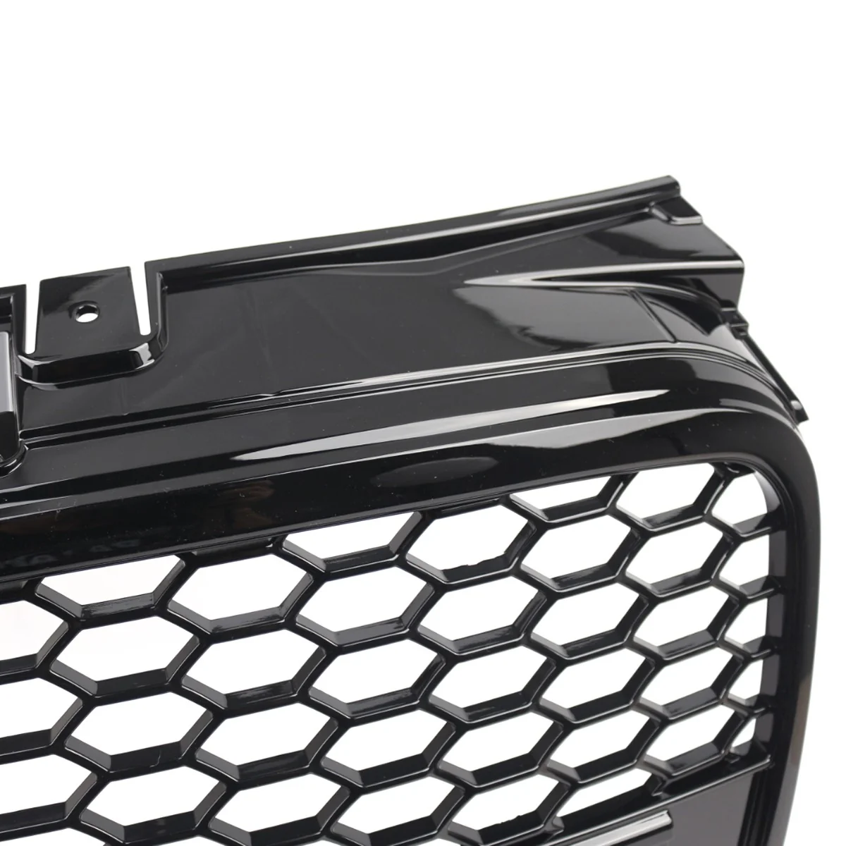 Front Upper Grille RS4 Style Honeycomb Mesh Gloss Black For Audi A4 B7 2005-2008 - Image 12