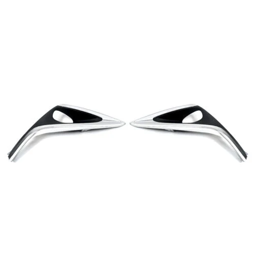 Front Upper Grille W/Trim Molding Fog Trims Set For Lexus ES300H ES350 2016-2018 - Image 13