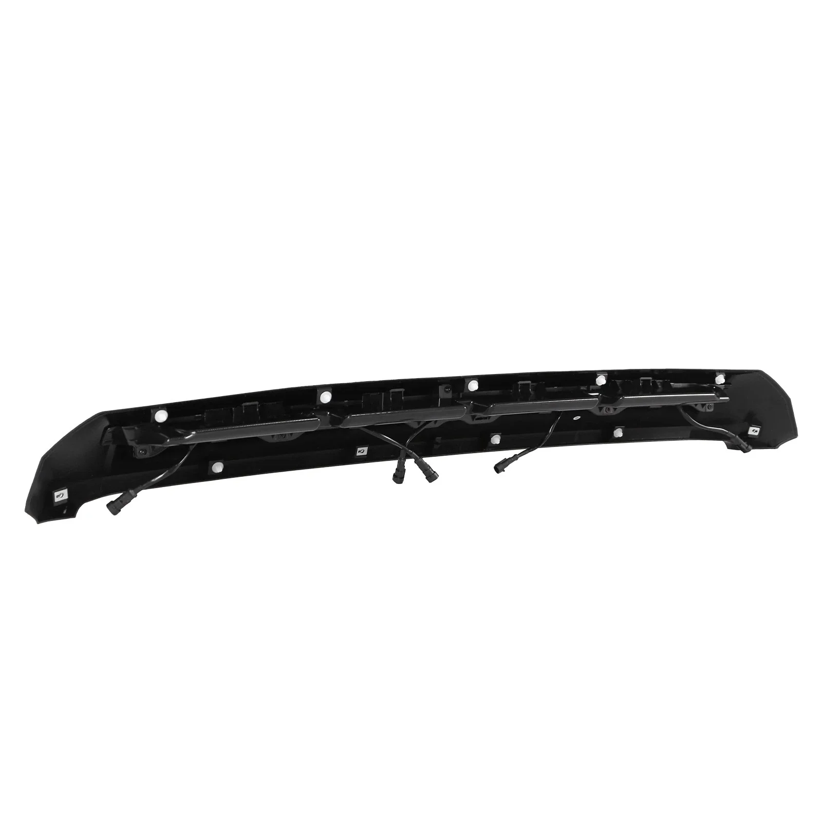 For Toyota Tundra 2014-2021 Front Upper Hood Bulge Molding W/ Lights Gloss Black - Image 4