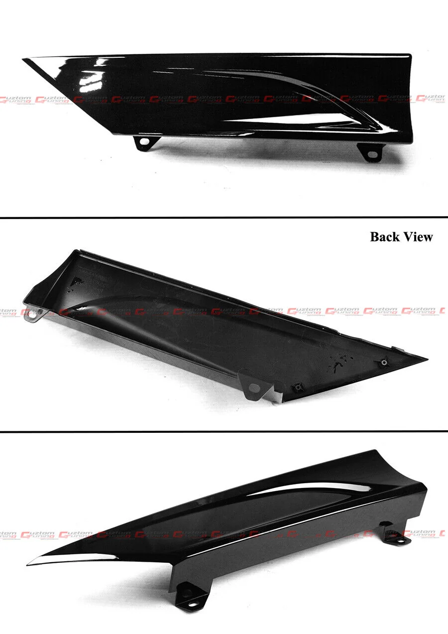 Full Black Rear Bumper Diffuser + Exhaust Tips + Corner Extensions fit for Honda Accord 2023-2026 - Image 4