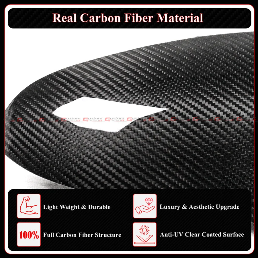 Full Dry Carbon Fiber Replacement Mirror Cover For BMW F80 M3 F82 F83 M4 F87 M2C - Image 5