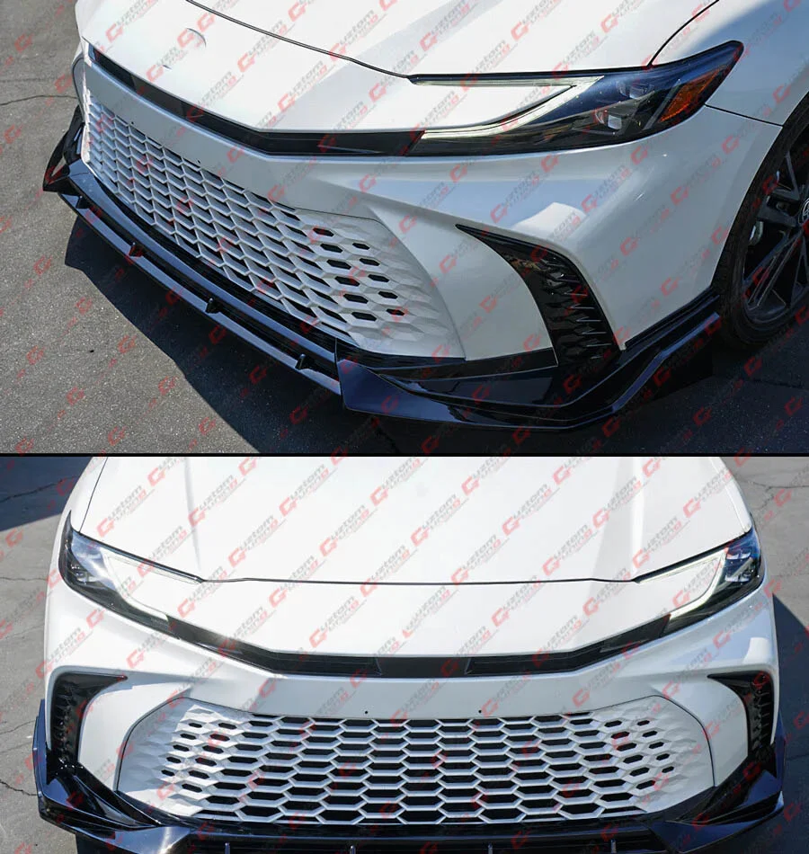 Gloss Black 3-Piece Front Bumper Lip Splitter For 2025-2026+ Toyota Camry SE XSE - Image 9