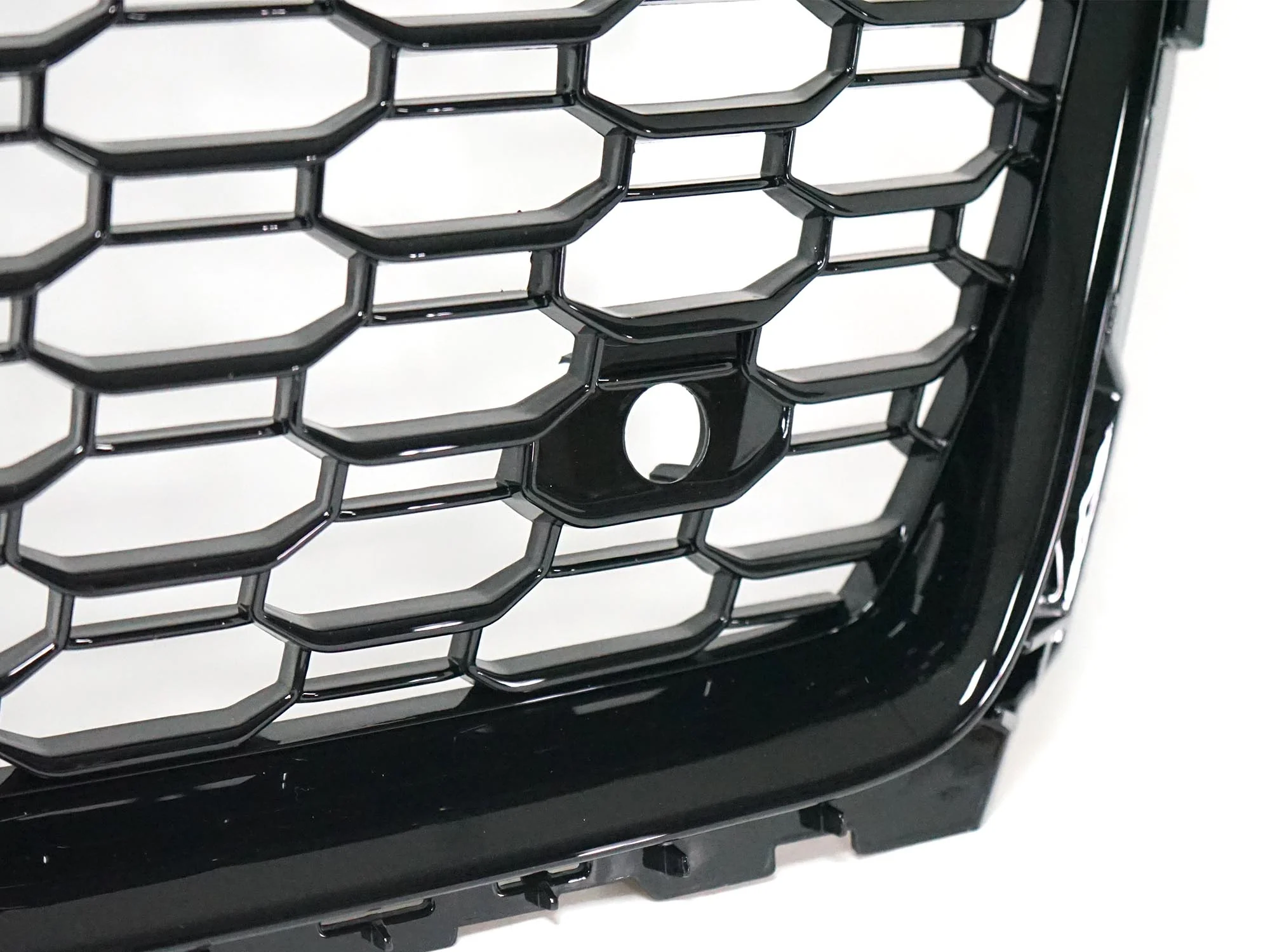 Gloss Black Badgeless Honeycomb Front Black Grille for Audi A5 S5 2017 2018 2019 - Image 10
