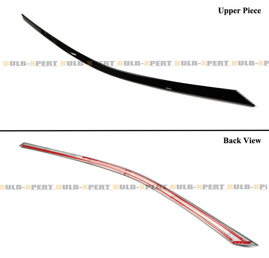 Gloss Black Chrome Delete Front Bumper Grille & Headlight Garnish Trims For 2021-2026 Toyota Sienna - Image 3