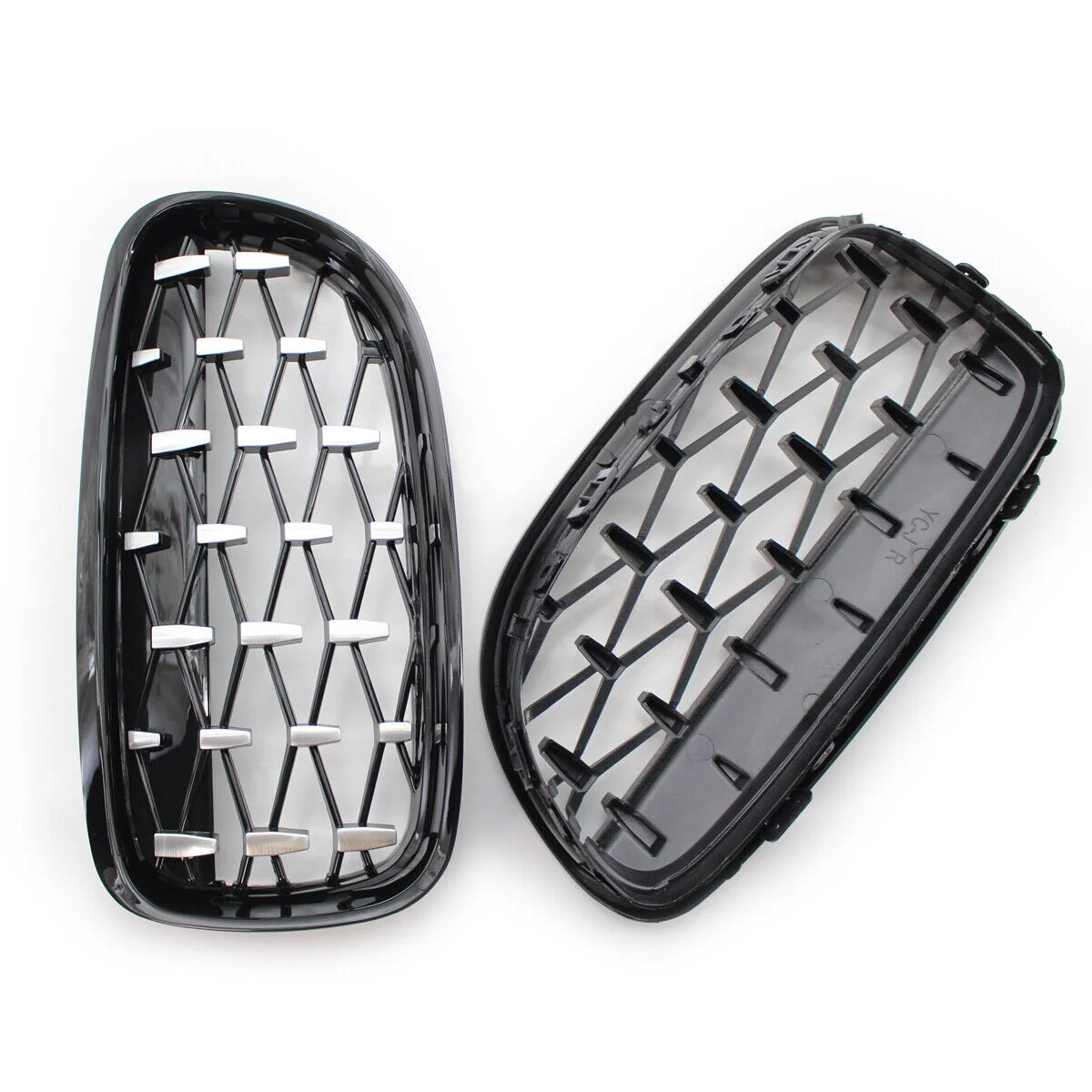 Gloss Black Diamond Front Kidney Grill For BMW E90 E91 3-Series 2009-2011 Sedan - Image 6