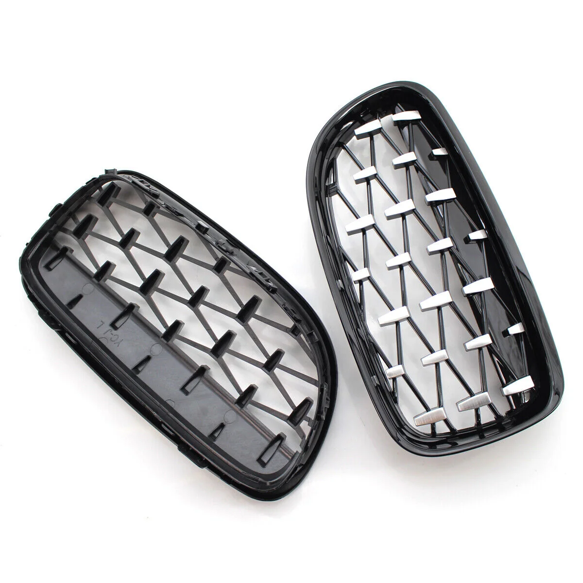 Gloss Black Diamond Front Kidney Grill For BMW E90 E91 3-Series 2009-2011 Sedan - Image 7