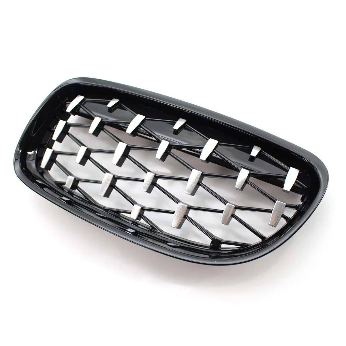 Gloss Black Diamond Front Kidney Grill For BMW E90 E91 3-Series 2009-2011 Sedan - Image 8