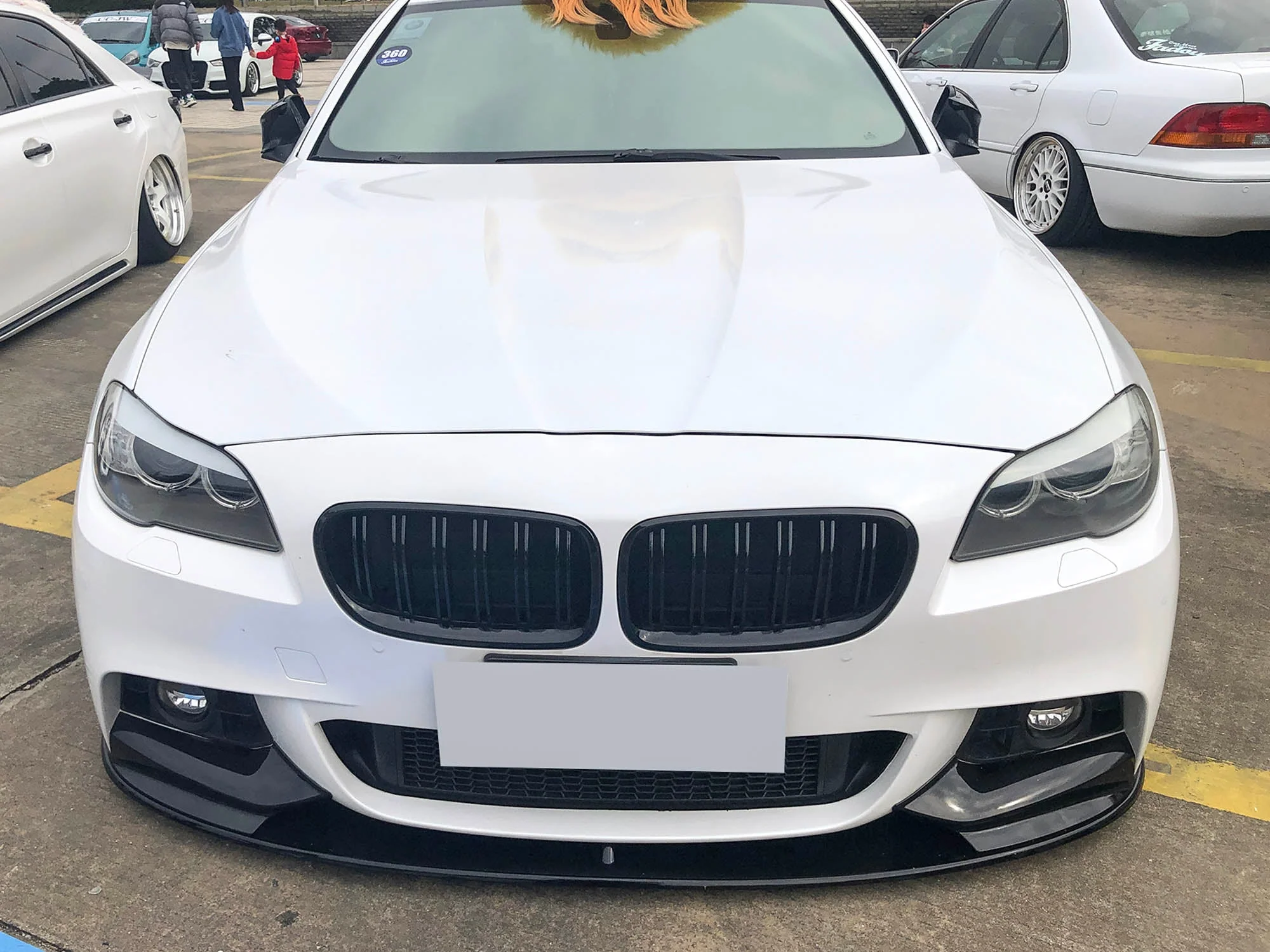 Gloss Black Front Kidney Grille For BMW 5-Series F10 F11 Sedan 2010-2016 - Image 3